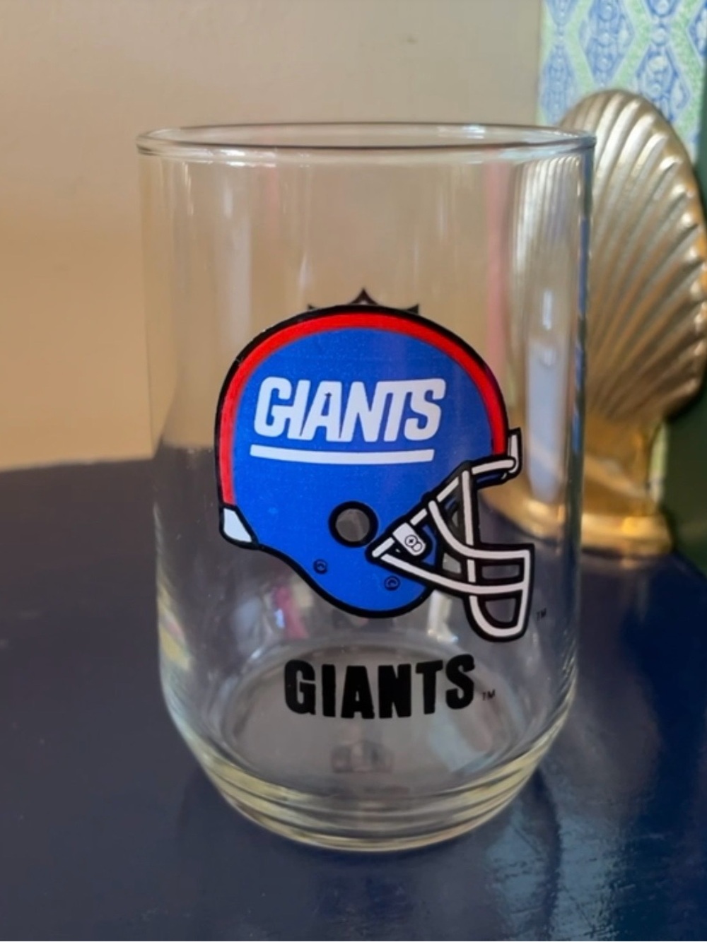 Vintage NFL Giants Tumbler Glass